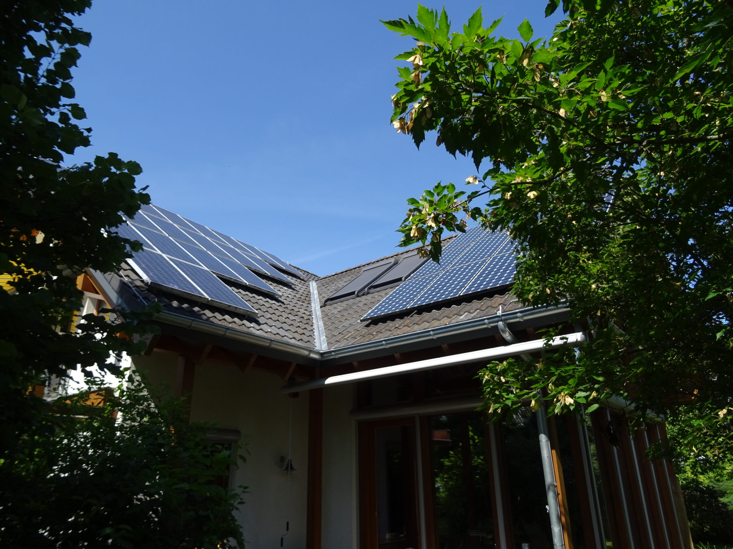 PV Anlage auf dem Dach