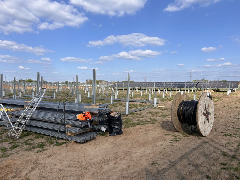 FFPV-Baustelle in Büttelborn-Worfelden am 14.04.2026, Bildquelle: Kreisverwaltung